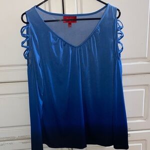 Jennifer Lopez Royal Blue V-Neck Tank Top